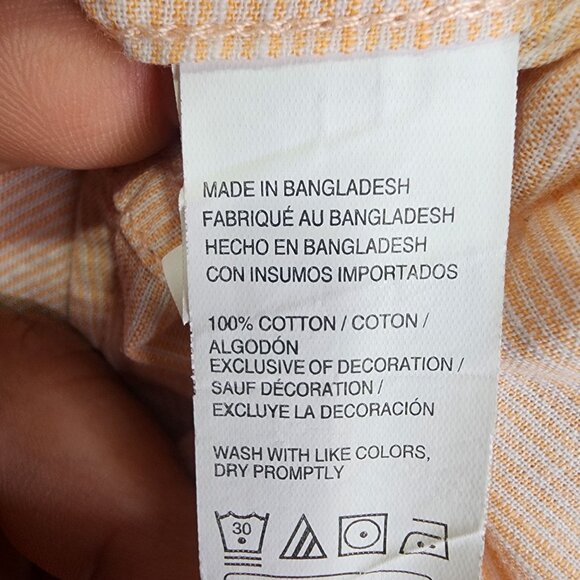 Men's Izod Saltwater Relaxed Classics Shirt Short Sleeve Button-Down Size XL - Picture 6 of 14